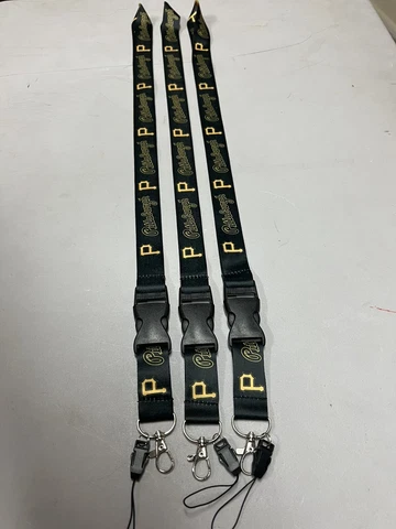 Pittsburgh Pirates Baseball MLB Lot Of 3 Lanyard Key Ring Keychain Safety Clip Cover