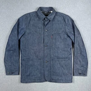 Chaqueta Levis Para Hombre Ribete Medio Blanco Roble Cono Denim Manta Forrada Tareas Abrigo - Imagen 1 de 15