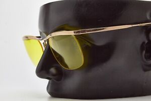 Vintage Rare METALVISTA Gold Pl Sunglasses Luxury Retro Eyewear 1960👓 Man Woman