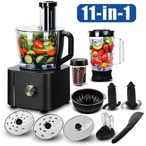 11 in 1 Küchenmaschine Profi Standmixer 4,7 Liter Rühr- und Knetmaschine 1100W - Bild 1 von 12