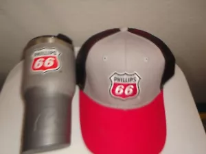 Phillips 66 Mütze Kappe Druckknopflasche Trucker Einheitsgröße & Kaffeebecher gebraucht 2 Artikel - Bild 1 von 12