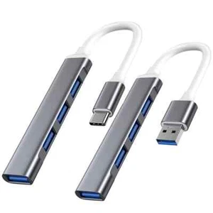 1x USB C HUB 3.0 Type C 3.1 4 Port Multi Splitter Adapter OTG For Xiaomi Lenovo - Picture 1 of 5