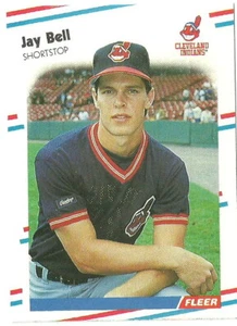 Jay Bell Cleveland Indians #602 - Fleer Casi Nuevo - Como Nuevo 1988 - Imagen 1 de 2