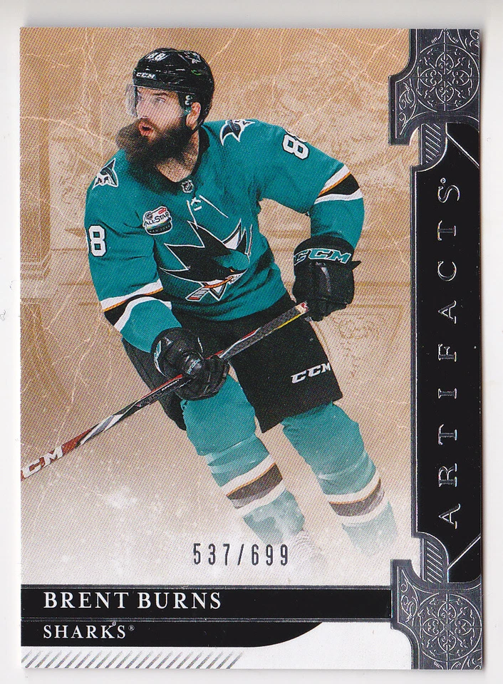 19-20 Artifacts Brent Burns /699 Stars Sharks 2019 - Image 1 of 1