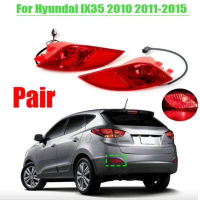 Pair For Hyundai IX35 2010 2011-2015 Rear Bumper Brake Lamp Tail Light Stop Lamp — 第 1/4 张图片