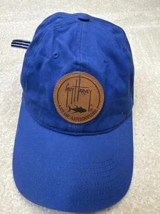 Cappello Guy Harvey Berretto Strap Back Taglia Unica Blu Arte Avventura Patch Pesca Uomo - Foto 1 di 6