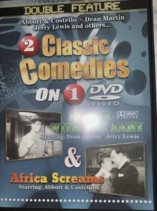 2 Classic Comedies Africa Screams & At War With The Army DVD Disc Only - Picture 1 of 1