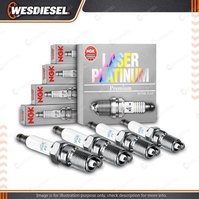 4 x NGK Platinum Spark Plugs fits Nissan Pathfinder D21 Urvan E24 Vanette C22 I4 - image 1 of 2
