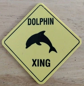 Delphin Xing Magnet 4" quer - Bild 1 von 1