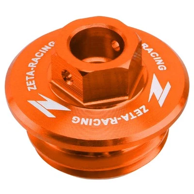 Tapón de llenado de aceite naranja Zeta para Husqvarna Te125 2014-2016 Foto 1 de 3