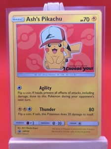 Ash's Pikachu SM109 Non Holo Ultra seltene Promo Pokémonkarte  - Bild 1 von 14