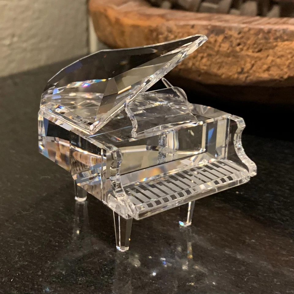 施华洛世奇银色水晶大钢琴 174506 无凳子或盒 - 上好 — 第 1/4 张图片