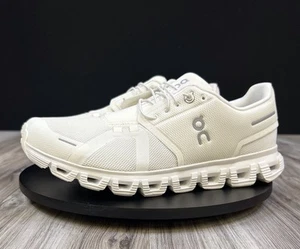 On Cloud Cloud 6 Blanco/Blanco Zapatos para Correr 3MF10071200 Para Hombre Talla 9, Totalmente Nuevos - Imagen 1 de 9