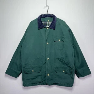 VTG 90s GreatLand Canvas Field Coat Chore Jacket - Removable Liner - Mens XL - Picture 1 of 9