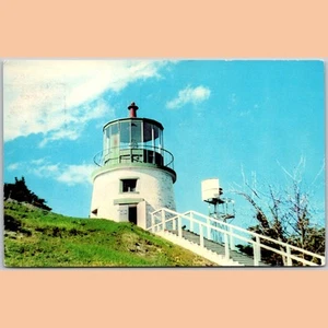 Postcard Owl's Head Lighthouse Maine Penobscot Bay Rockland Harbor - Picture 1 of 4