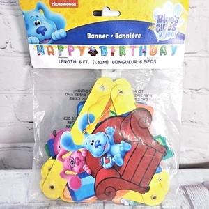 NEW BLUE'S CLUES & YOU HAPPY BIRTHDAY 6 FT BANNER SEALED - Picture 1 of 3