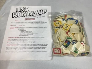 1993 Mattel UNO Rummy Up All 100 Tile Replacement Game Parts Tiles Only - Picture 1 of 3