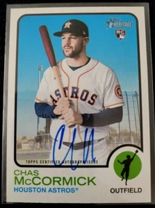 2022 Topps Heritage - Real One Autographs #ROA-CM Chas McCormick (AU, RC) - Bild 1 von 2
