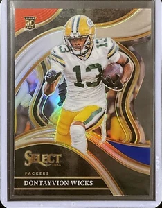 Dontayvion Wicks - 2023 Panini Select - Die Cut - Prizm - Rookie - Club Level - Bild 1 von 1