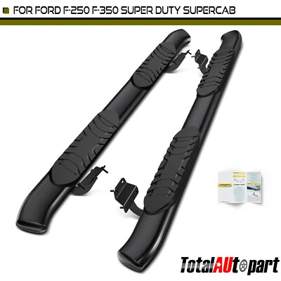 for Ford F-250/F-350/Super Duty Extended/Super Cab 5" Oval Side Step Nerf Bars - Image 1 of 4