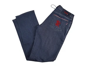 NEW STEFANO RICCI Luxury Jeans LOGO Cotton Size 34 Us 50 Eu (JC296) - Picture 1 of 3