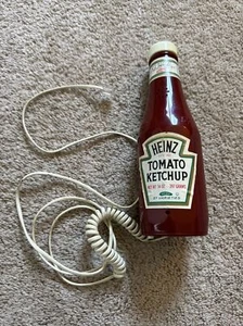 1984 Vintage Retro Heinz 57 Varieties 14 oz Tomato Ketchup landline Phone Corded - Picture 1 of 4