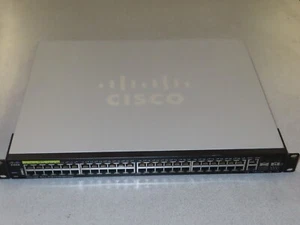 Cisco SF350-48MP (8 support 60W PoE) 48 Fast Ethernet 2 Gigabit Ethernet Switch - Picture 1 of 3