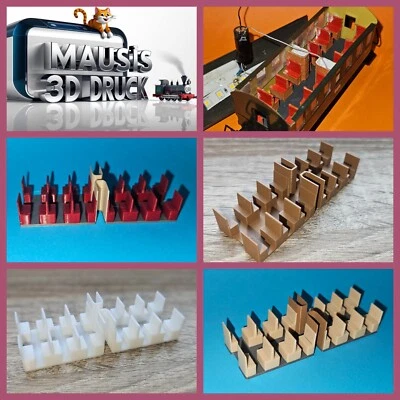 MAUSIS 3D DRUCK Märklin H0 4000 / 4040 - Inneneinrichtung. 3D Druck. Neu Versch. Varianten.