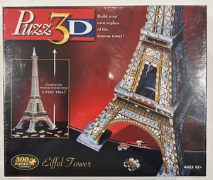 NEW SEALED Puzz 3D Eiffel Tower 300 Piece Three Dimensional Puzzle Intermediate - Picture 1 of 5