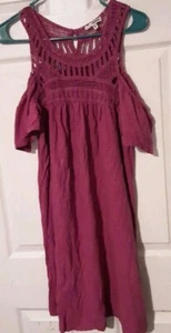 Vestido de verano Sonoma Goods For Life púrpura manga corta M - Imagen 1 de 8
