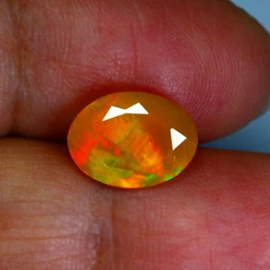 2.07Ct IF Marvelous 11 X 9 mm Rainbow Multi Flashy 3D Solid Color Play Welo Opal - Picture 1 of 5