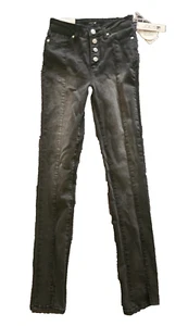Joe's Girls Sooo Soft Black Denim High Rise Skinny Leg Jeans 14 - Picture 1 of 10