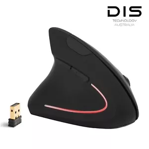 Vertical Left-Handed Mouse Wireless Ergonomic Mice with USB Receiver for PC - Picture 1 of 12