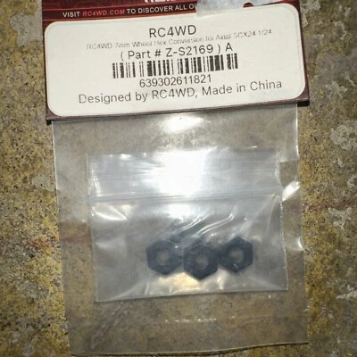RC4WD 7mm Wheel Hex Conversion-Axial SCX24 RC4ZS2169 Electric Car/Truck Option - Image 1 of 3