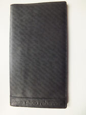 Paco Rabanne black leather note and credit card wallet slim
