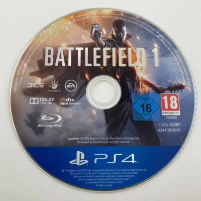 Battlefield 1 PS4 Sony Playstation 4 PAL EUR gioco usato funzionante solo disco - Immagine 1 di 2
