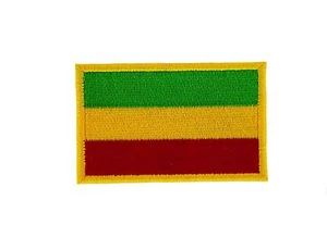 ÄTHIOPIEN RASTA HAILE SELASSIE FLAGGE AUFNÄHER Patches Rucksack ABZEICHEN AUFBÜGELN - Bild 1 von 1