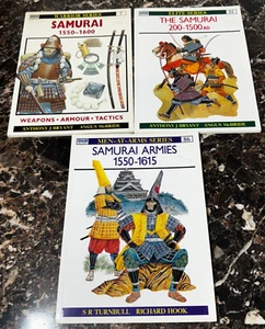 The Samurai Armies 1550-1615 by S R Turnbull & R Hook - Osprey #7,#37, #86 - Foto 1 di 7