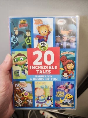 PBS Kids: 20 Incredible Tales (DVD) Arthur, Daniel Tiger, Caillou, Super Why NEW - Image 1 of 2