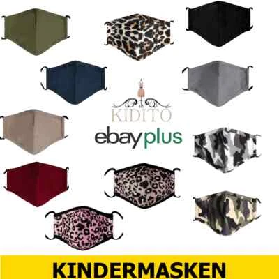 Kindermaske Stoffmaske Kinder Stoff Maske Gesichtsmaske Mund-Nasen-Maske  - Bild 1 von 4