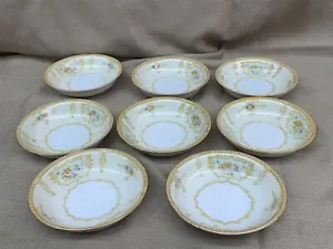 Noritake Japan small Bowls set of 6 Vintage Floral and Gold Pattern see pics - Picture 1 of 23