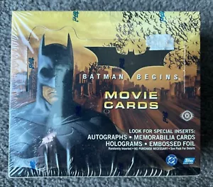 TOPPS BATMAN BEGINS 2005 - MOVIE TRADING CARDS - SEALED HOBBY BOX - 24 PACKS - Picture 1 of 10