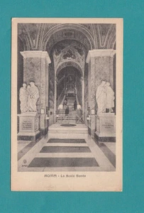 ROMA LA SCALA SANTO ITALY ROME VINTAGE POSTCARD Holy Stairs-Pilgrimage POST CARD - Picture 1 of 2