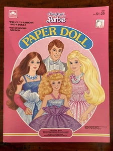 1997 livre poupée en papier Barbie Jewel Secrets NEUF - Photo 1 sur 8