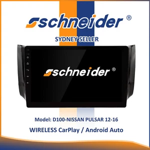 10" WIRELESS CARPLAY ANDROID AUTO STEREO SAT NAV BT FOR NISSAN PULSAR 2012-2016 - Picture 1 of 3