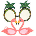 2pcs Hawaiian Beach Pineapple Flamingo Sunglasses Funny Decorative Hawaii Party