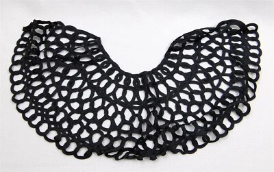 Винтажный черный Ric Rac платье воротник отделки викторианской - Изображение 1 из 4