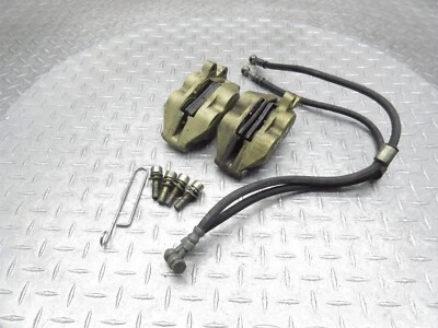 1994 91-98 Ducati 900SS Super Sport OEM Front Brake Calipers Line Hose - Image 1 of 4