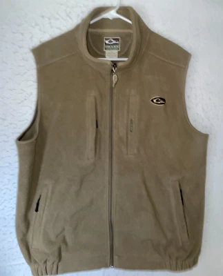 Drake MST Solid Vest Tan Mens Full Zip Fleece Windproof Layering Hunting XL - Image 1 of 4