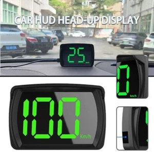 Auto LED GPS HUD Digital Tachometer KMH Head Up Display Große Schrift Universal - Bild 1 von 11